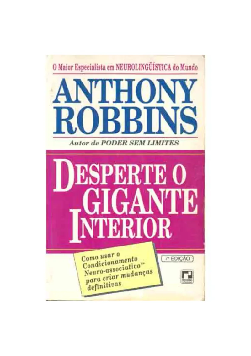 Capa do eBook Desperte o Gigante Interior -Tony Robbins de Anthony Robbins