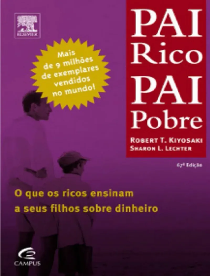 Capa do eBook Pai Rico Pai Pobre de Robert Kiyosaki