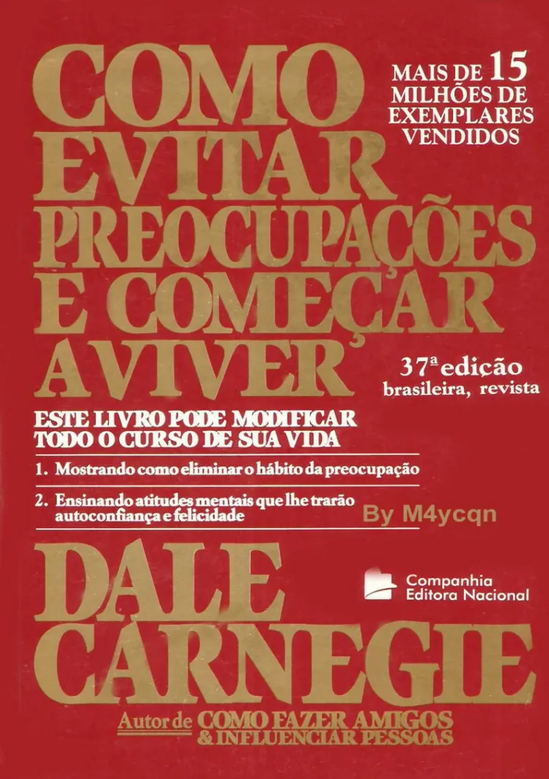 Capa do eBook Dale Carnegie - Como evitar preocupações e começar a viver